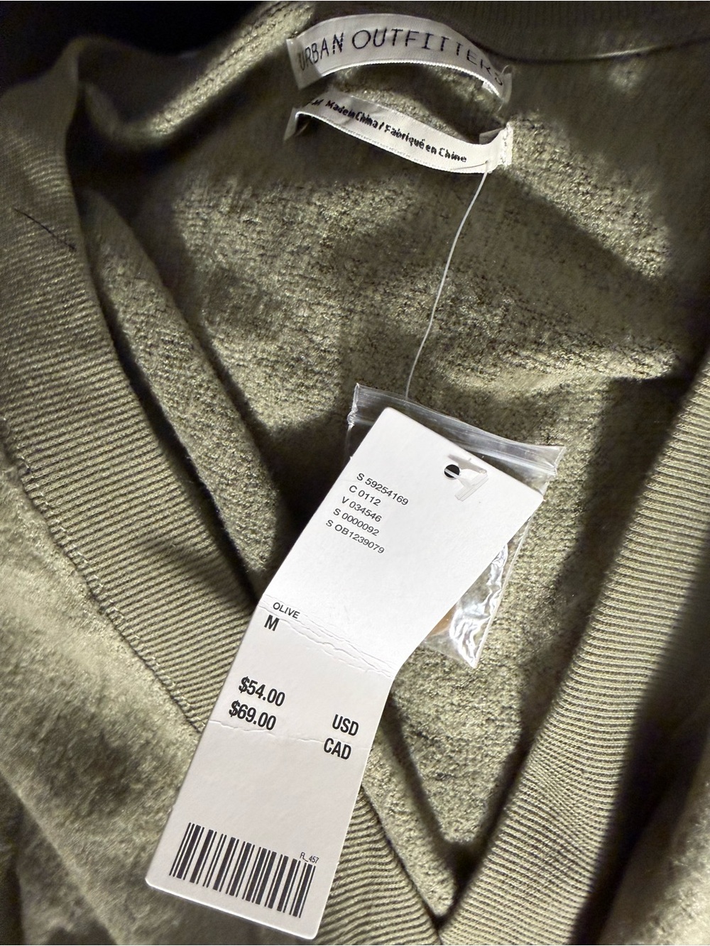 Urban Outfitters Olive Green Cropped Button-Front Cardigan - Picture 2 of 6